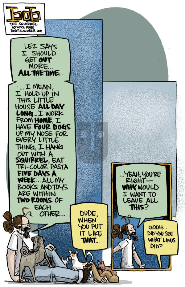 Bob the Squirrel on Sunday March 30, 2025 Comic Strip