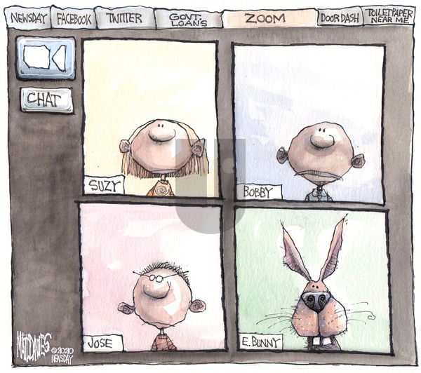 Matt Davies on Sunday April 12, 2020 Comic Strip