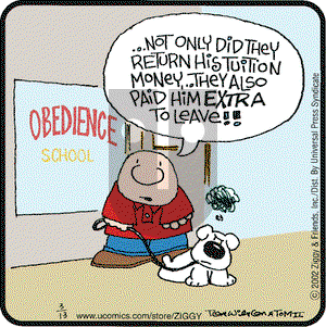 Ziggy on Wednesday March 13, 2002 Comic Strip