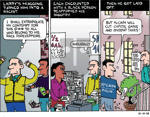 Ted Rall on Saturday October 18, 2008 Comic Strip