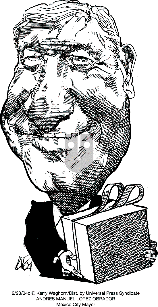 Faces in the News by Kerry Waghorn on Monday March 1, 2004 Comic Strip