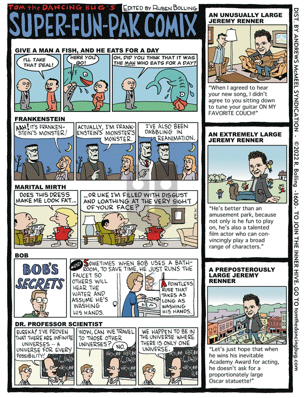 Tom the Dancing Bug - Friday August 26, 2022 Comic Strip