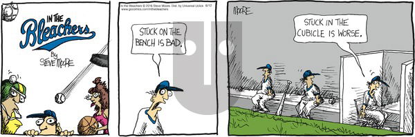 In the Bleachers on Sunday June 12, 2016 Comic Strip