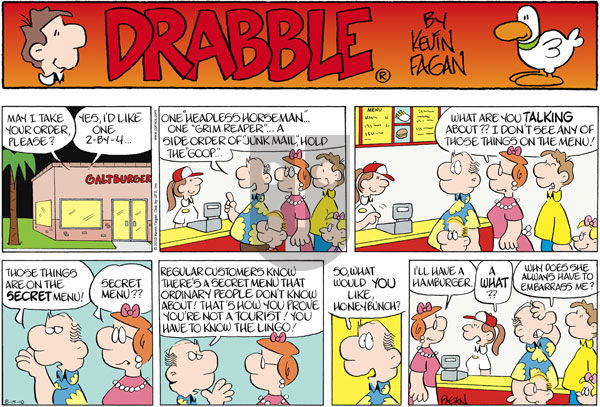Drabble on Sunday August 15, 2010 Comic Strip