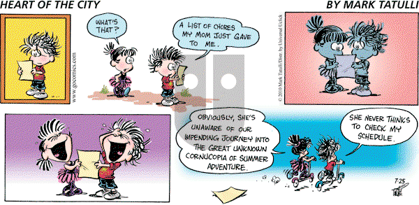 Heart of the City - Sunday July 25, 2010 Comic Strip