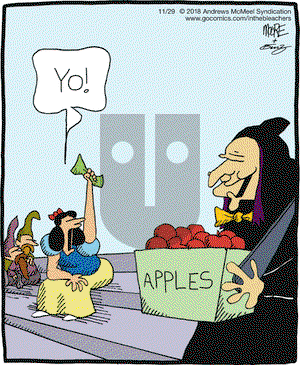 In the Bleachers on Thursday November 29, 2018 Comic Strip