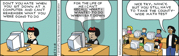 Nancy on Friday May 11, 2018 Comic Strip