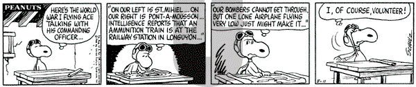Peanuts on Thursday August 11, 1966 Comic Strip