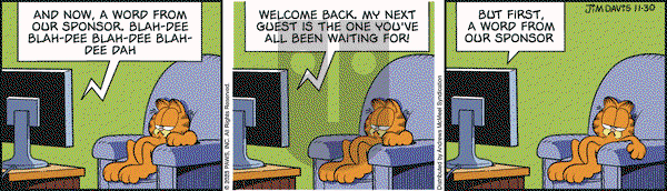 Garfield - Thursday November 30, 2023 Comic Strip