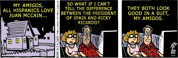 La Cucaracha on Monday September 29, 2008 Comic Strip
