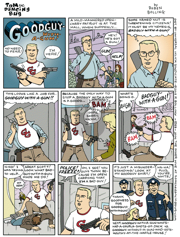 Tom the Dancing Bug on Friday December 25, 2015 Comic Strip