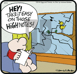 Ziggy on Saturday September 14, 2019 Comic Strip