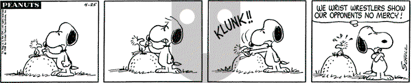 Peanuts - Thursday April 25, 1968 Comic Strip