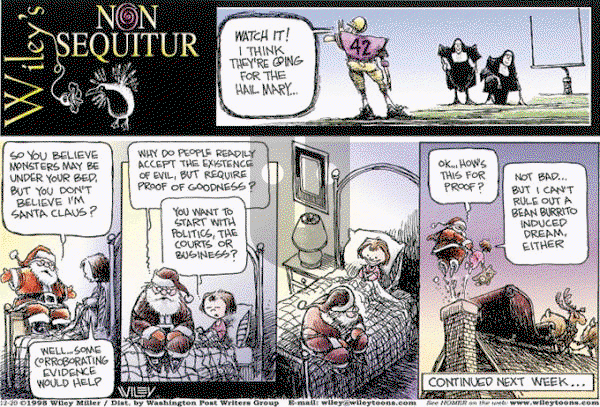 Non Sequitur on Sunday December 20, 1998 Comic Strip