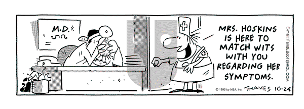 Frank and Ernest on Tuesday October 24, 1995 Comic Strip