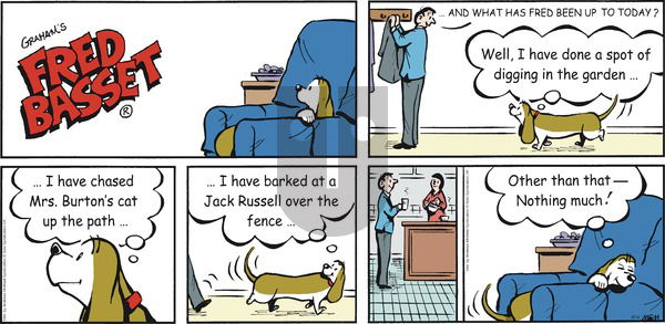 Fred Basset on Sunday February 14, 2021 Comic Strip