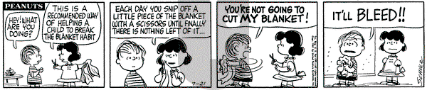 Peanuts on Friday July 21, 1961 Comic Strip
