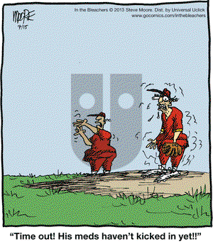 In the Bleachers on Monday July 15, 2013 Comic Strip