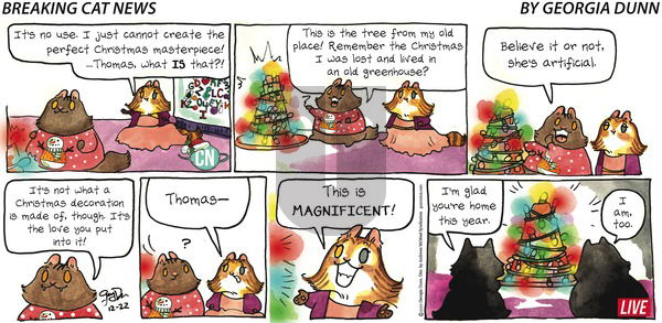 Breaking Cat News on Sunday December 22, 2019 Comic Strip