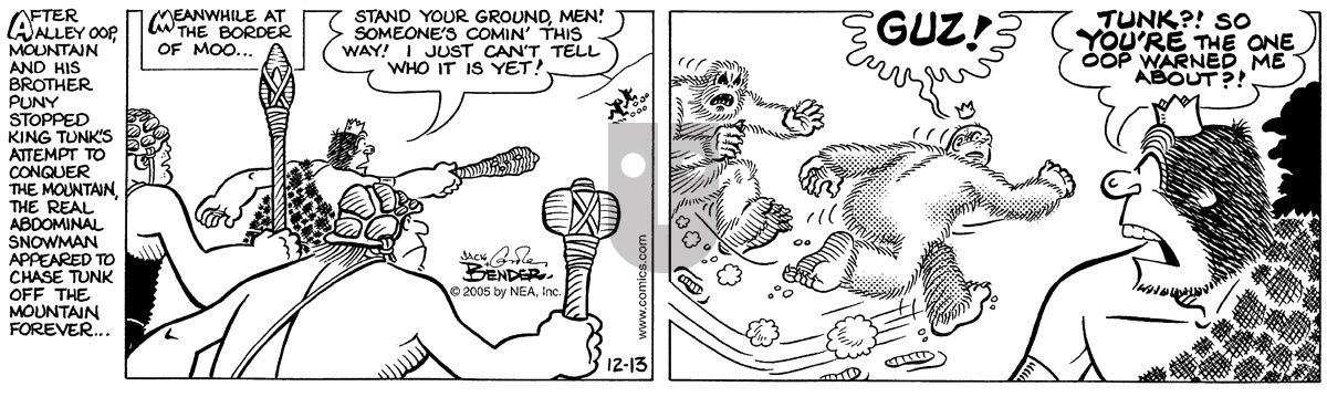 Alley Oop - Tuesday December 13, 2005 Comic Strip