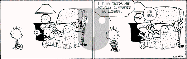 Calvin and Hobbes - Tuesday April 20, 1993 Comic Strip