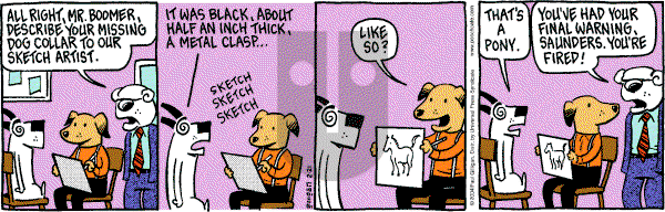 Pooch Cafe on Saturday February 21, 2004 Comic Strip