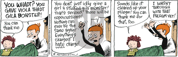 Cul de Sac on Saturday February 14, 2015 Comic Strip