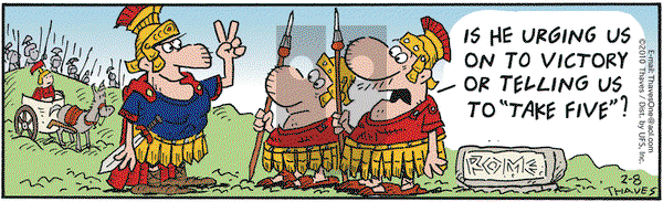 Frank and Ernest - Monday February 8, 2010 Comic Strip