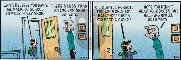 Grand Avenue on Tuesday January 24, 2017 Comic Strip