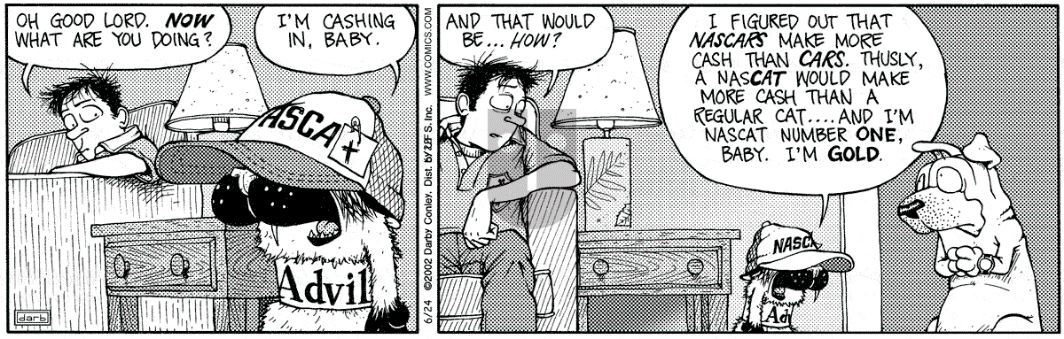 Get Fuzzy - Monday June 24, 2002 Comic Strip