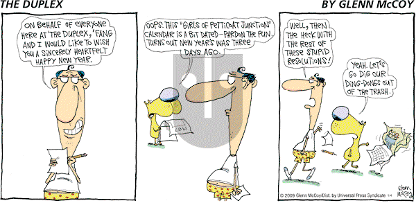 The Duplex on Sunday January 4, 2009 Comic Strip