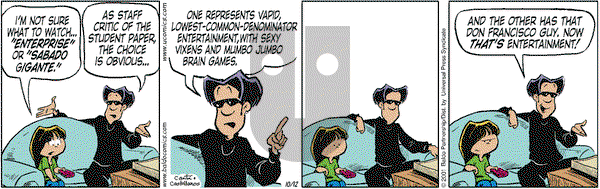 Baldo on Friday October 12, 2001 Comic Strip