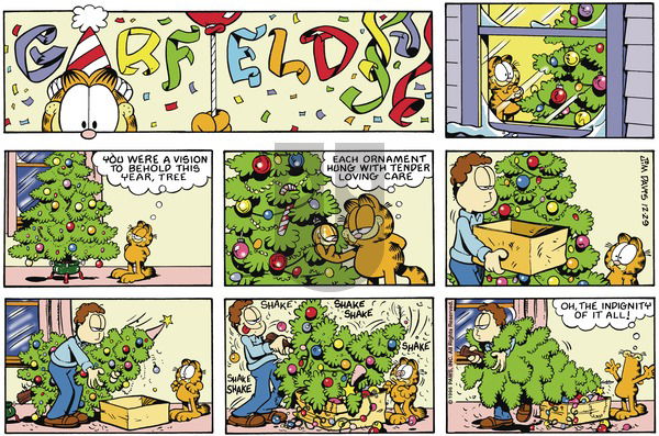 Garfield on Sunday December 29, 1996 Comic Strip