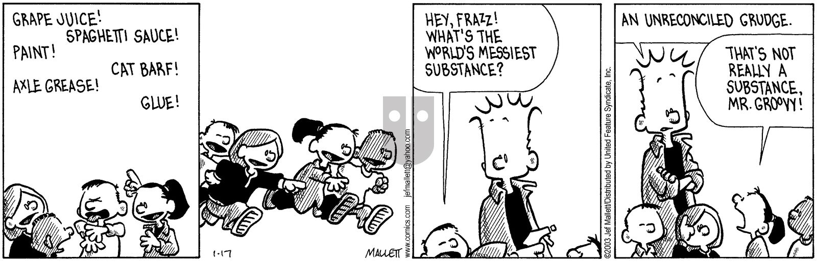 Frazz - Friday January 17, 2003 Comic Strip
