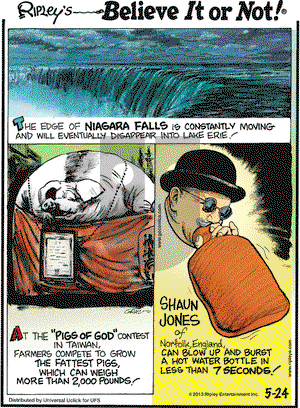Ripley's Believe It or Not on Friday May 24, 2013 Comic Strip
