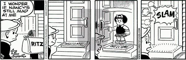 Nancy on Saturday December 21, 2002 Comic Strip