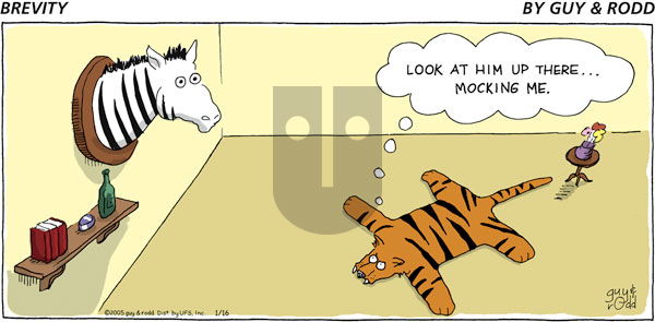 Brevity on Saturday March 5, 2005 Comic Strip