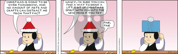Nancy on Wednesday December 25, 2019 Comic Strip