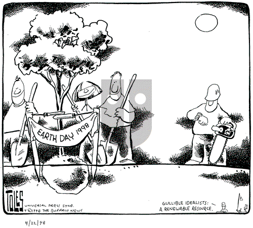 Tom Toles on Wednesday April 22, 1998 Comic Strip
