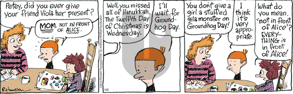 Cul de Sac on Monday January 6, 2020 Comic Strip