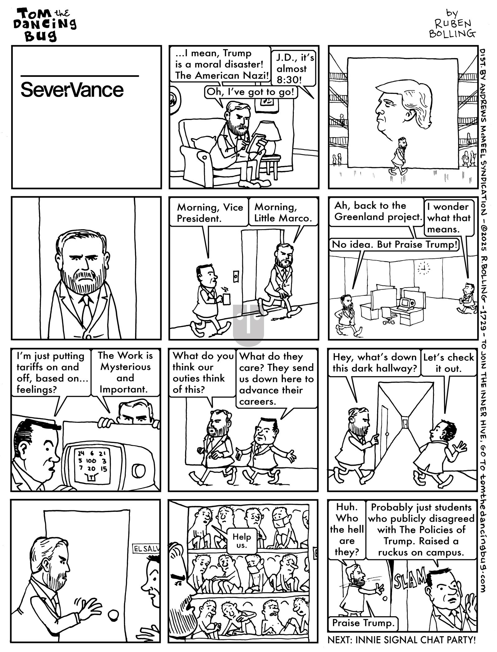 Tom the Dancing Bug - Monday March 31, 2025 Comic Strip