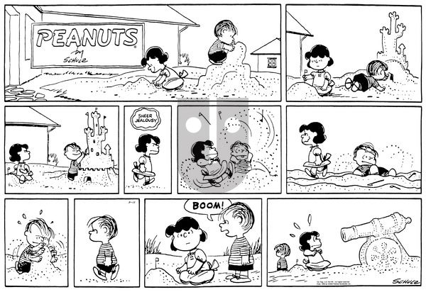 Peanuts on Sunday March 15, 1959 Comic Strip