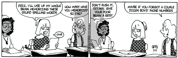 Luann on Tuesday March 5, 1996 Comic Strip