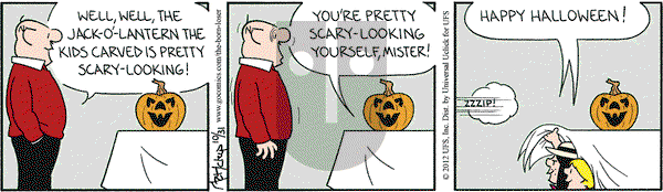 The Born Loser on Wednesday October 31, 2012 Comic Strip