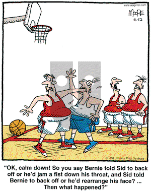 In the Bleachers on Saturday June 12, 1999 Comic Strip