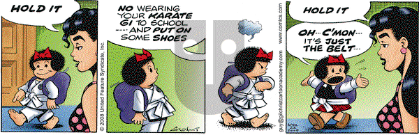 Nancy on Tuesday April 22, 2008 Comic Strip
