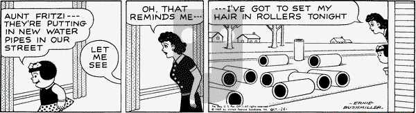 Nancy on Friday October 24, 1969 Comic Strip