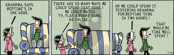 Grand Avenue on Monday February 18, 2019 Comic Strip