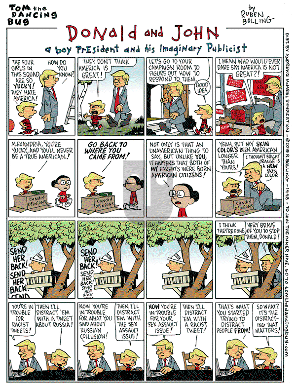 Tom the Dancing Bug on Friday July 26, 2019 Comic Strip