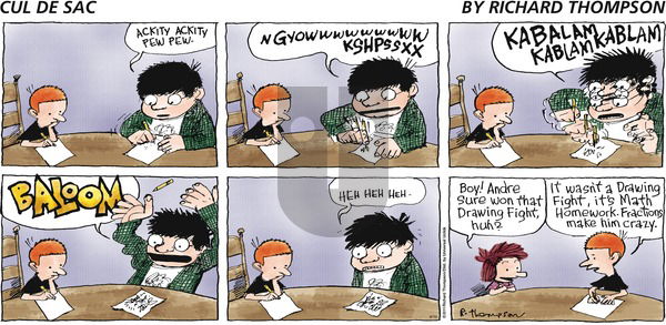 Cul de Sac on Sunday April 10, 2016 Comic Strip